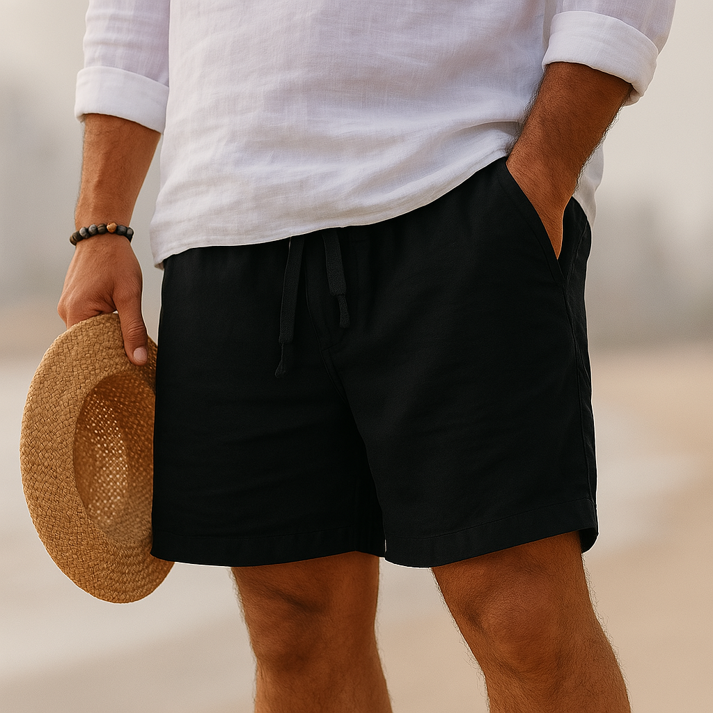 ARZEL | PANTALONES ELEGANTES DE LINO CON CINTURA ELASTICA