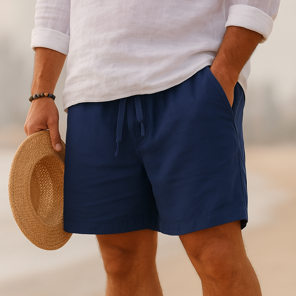 ARZEL | PANTALONES ELEGANTES DE LINO CON CINTURA ELASTICA