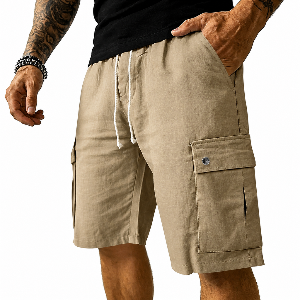 ARLO | PANTALON CARGO DE LINO