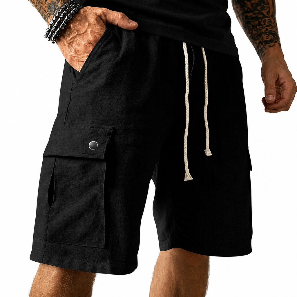 ARLO | PANTALON CARGO DE LINO