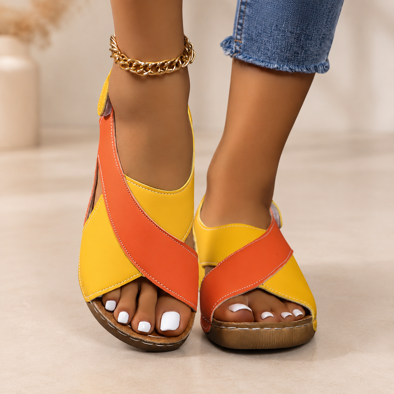 Sandalias ergonómicas de confort Brigitte