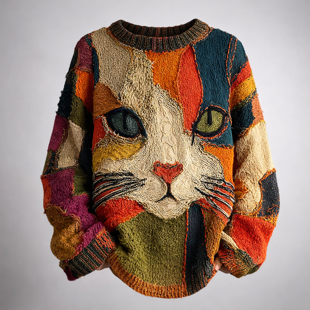 SUETER ARTISTICO DE GATO