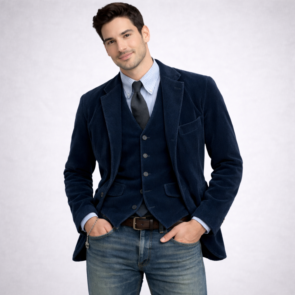 COMPLETO DE 2 PIEZAS: BLAZER Y CHALECO