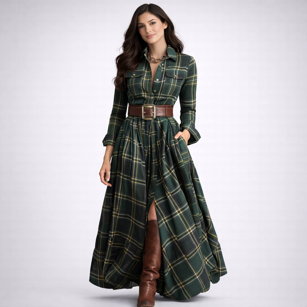 VESTIDO CON CINTURÓN