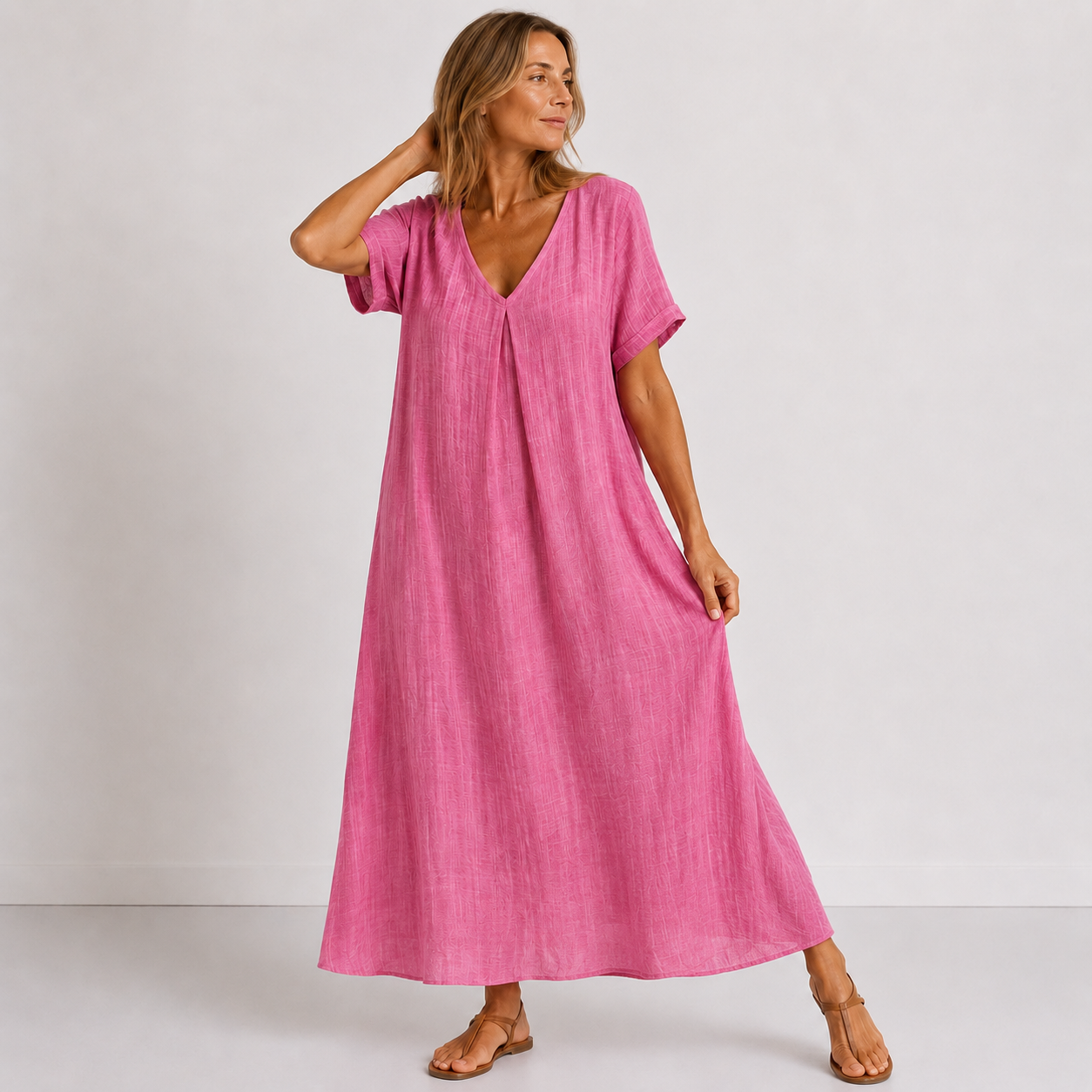 VIOLETA | VESTIDO LARGO FLUIDO