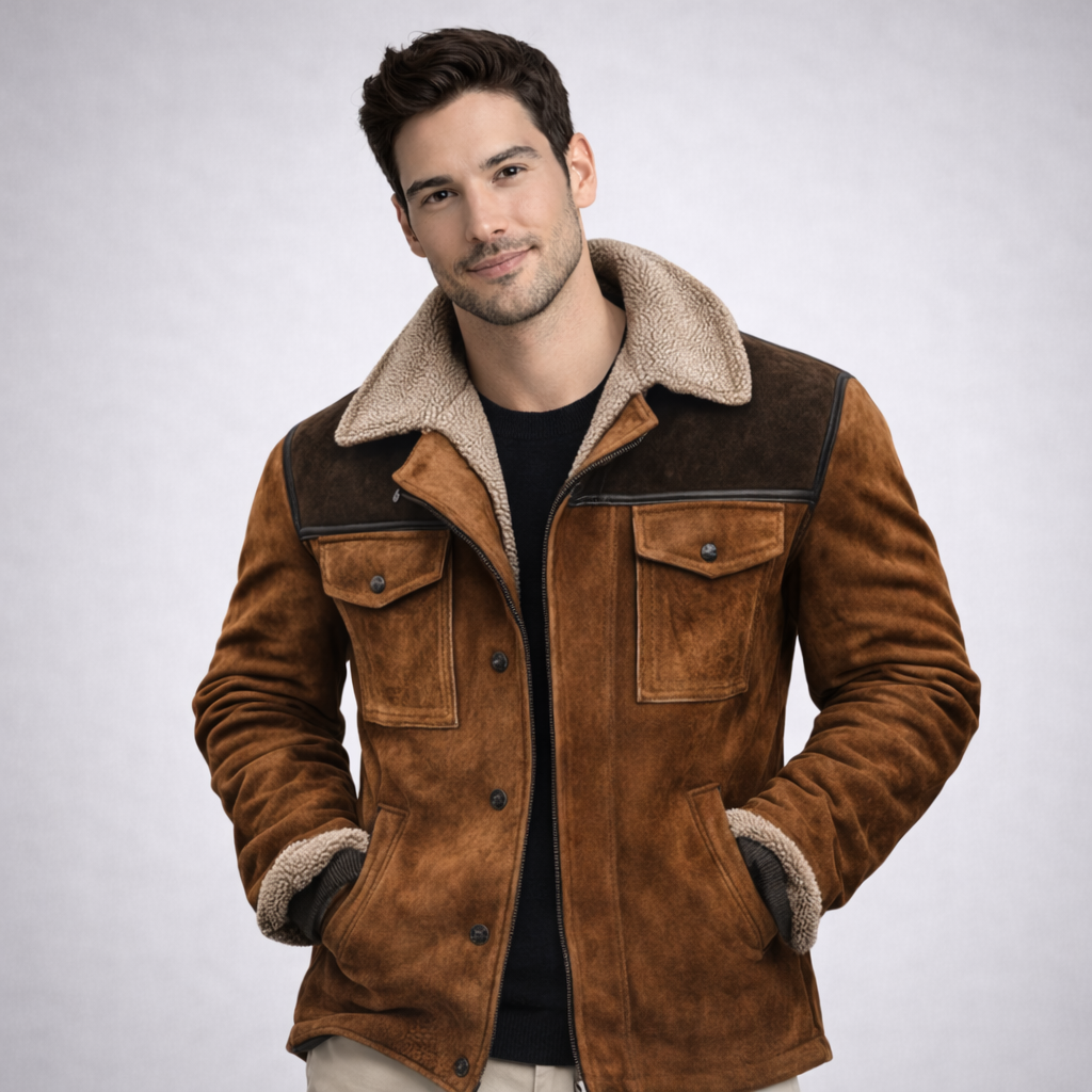 ABRIGO VINTAGE CON MULTIPLES BOLSILLOS