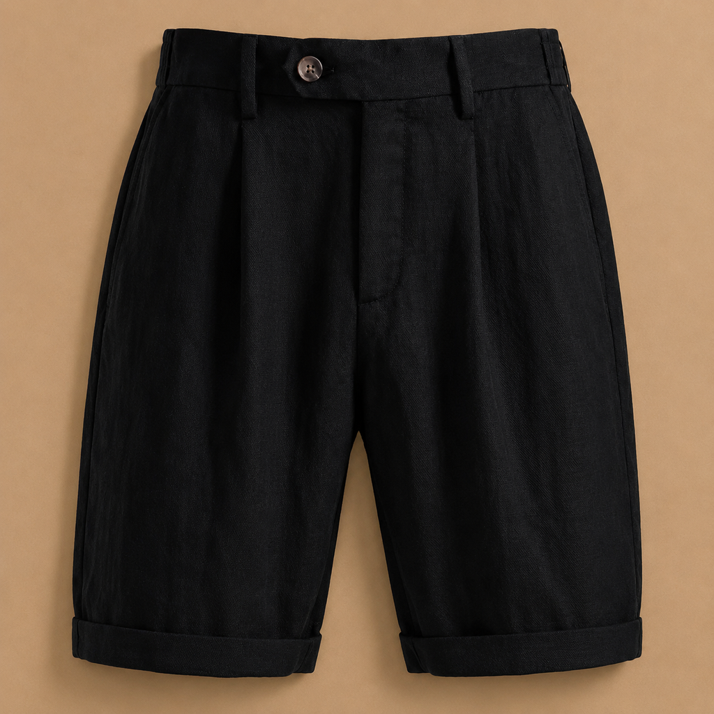 ROAN | PANTALONES CORTOS DE ALGODÓN Y LINO