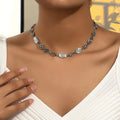 Collar vintage esotérico de plata