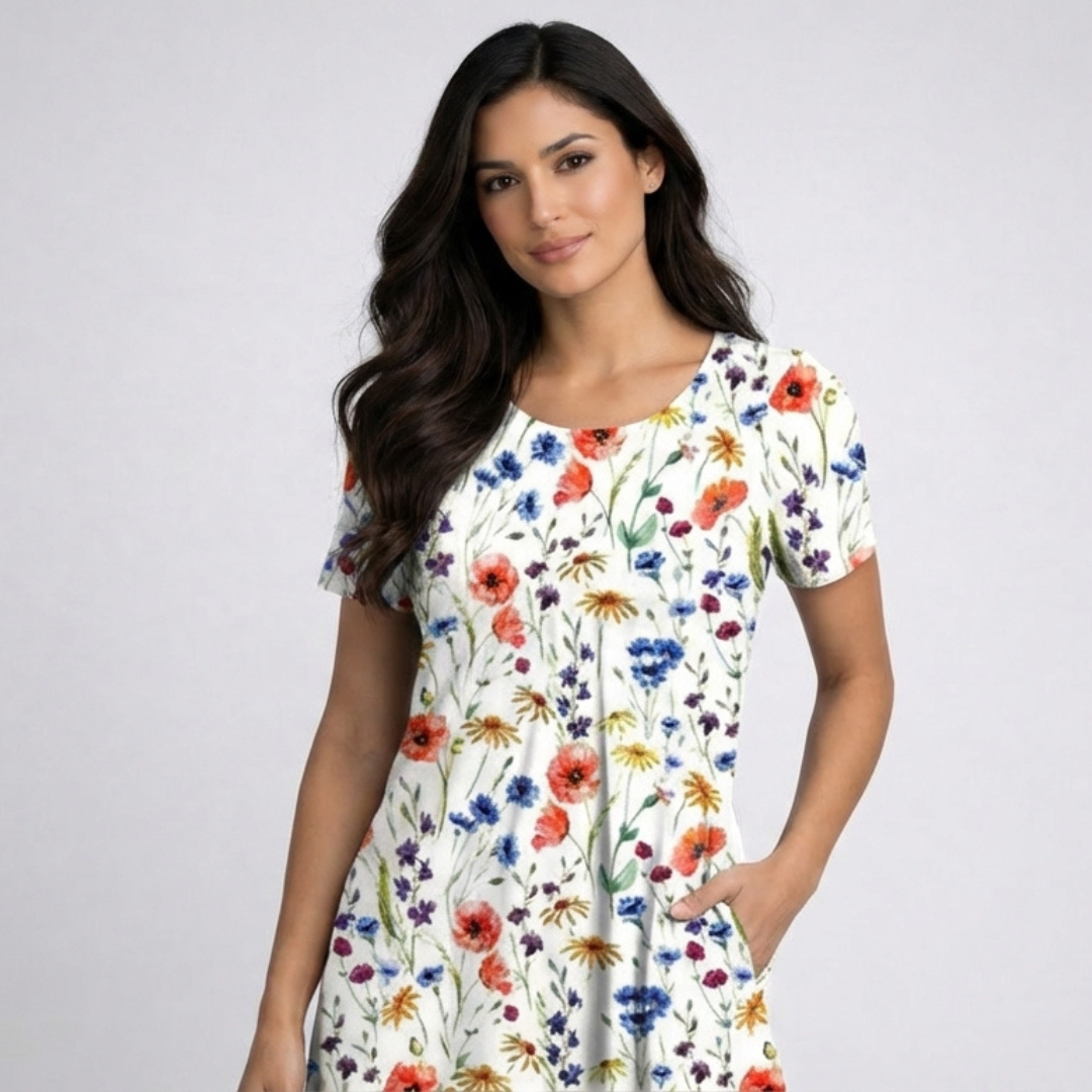 VESTIDO ELEGANTE FLORAL