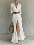 Abito Maxi Lungo in Lino per Donna