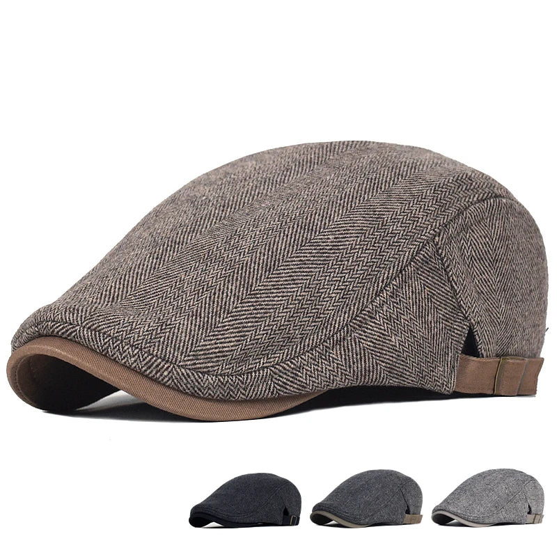 GORRA MODERNA CON PATRÓN DE ESPIGAS