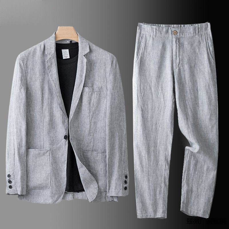 TRAJE DE LINO PREMIUN CORTE CLASICO
