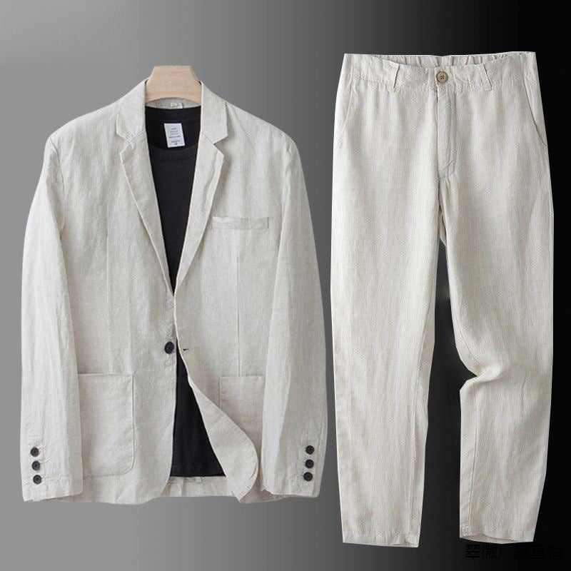 TRAJE DE LINO PREMIUN CORTE CLASICO