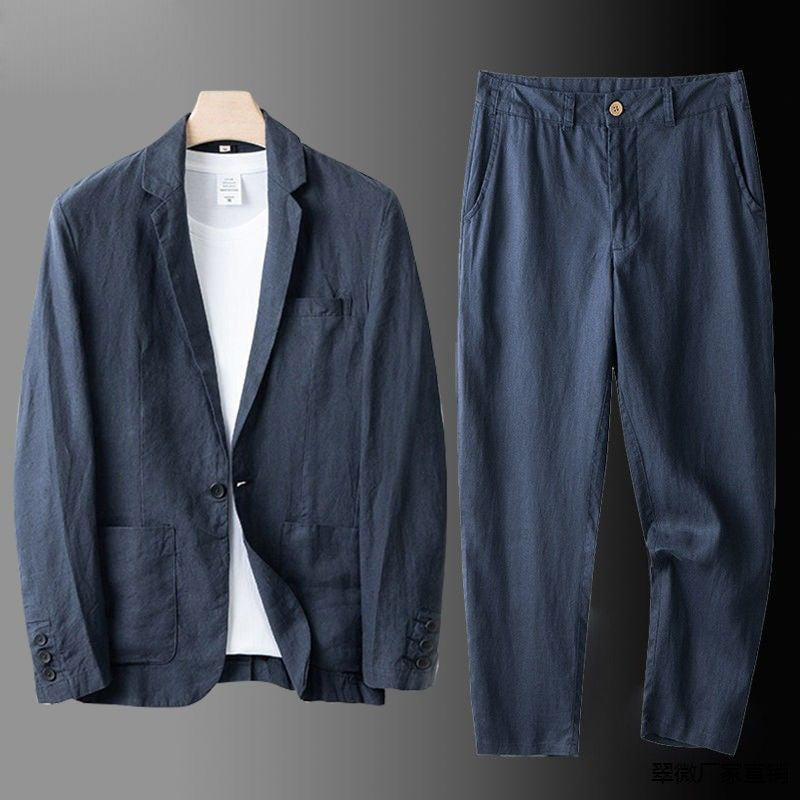 TRAJE DE LINO PREMIUN CORTE CLASICO