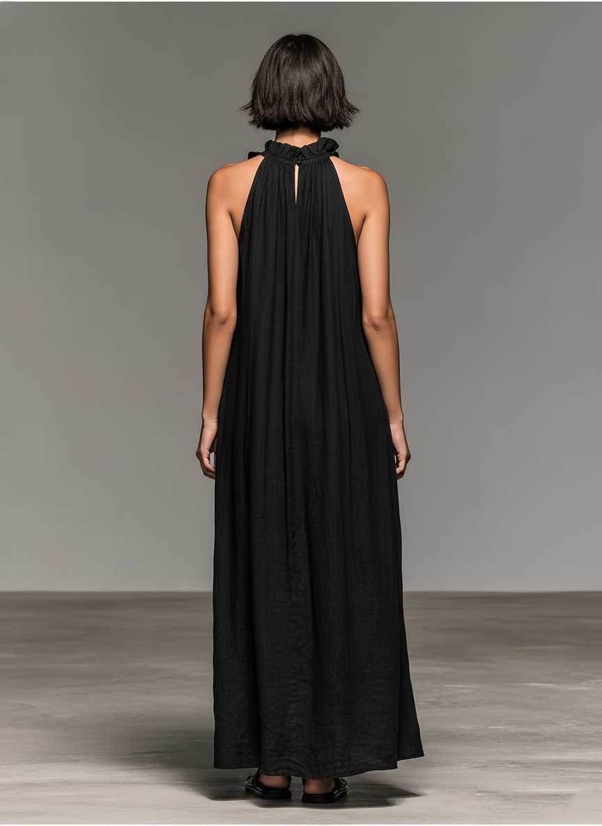LUA | VESTIDO MAXI CON BOLSILLOS