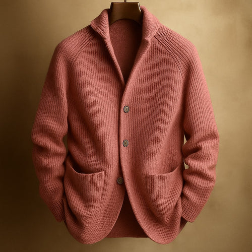 CARDIGAN DE LANA ACANELADA