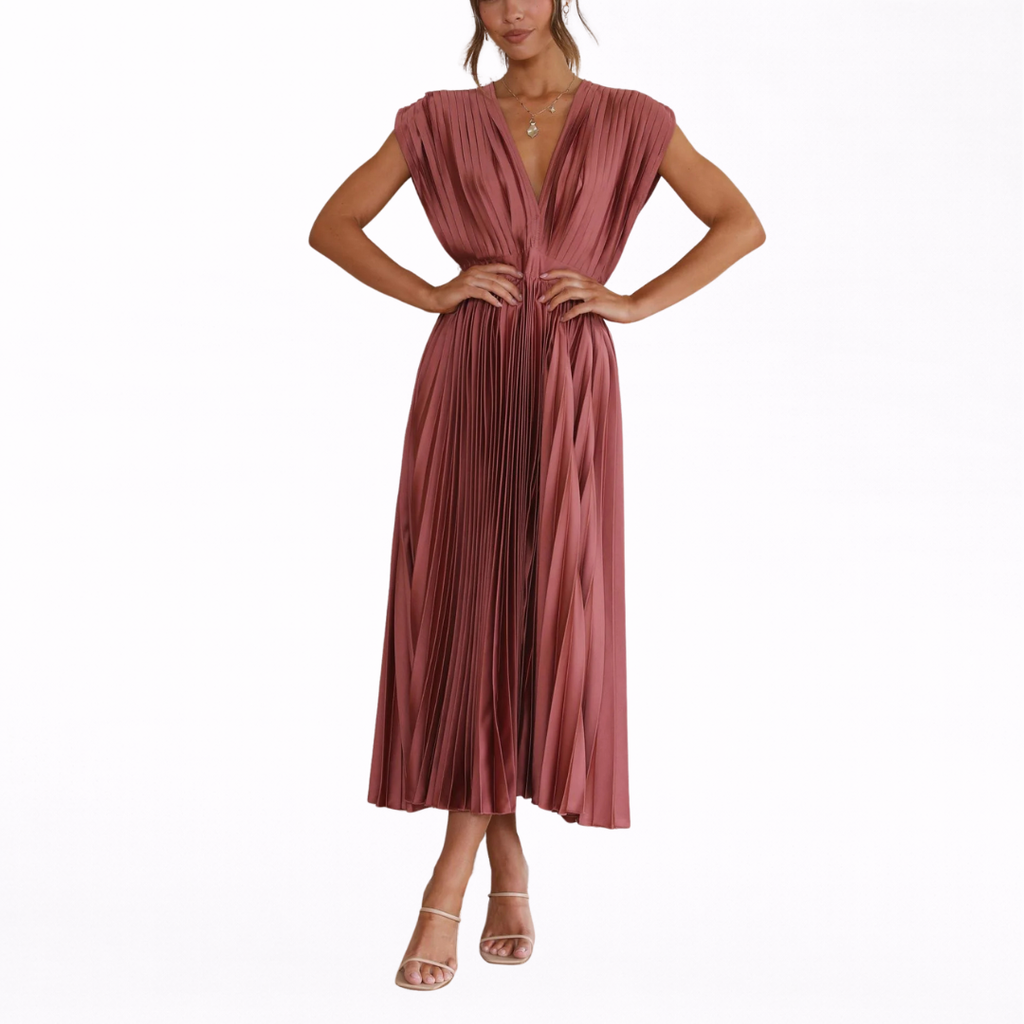 VESTIDO PLISADO ELEGANTE