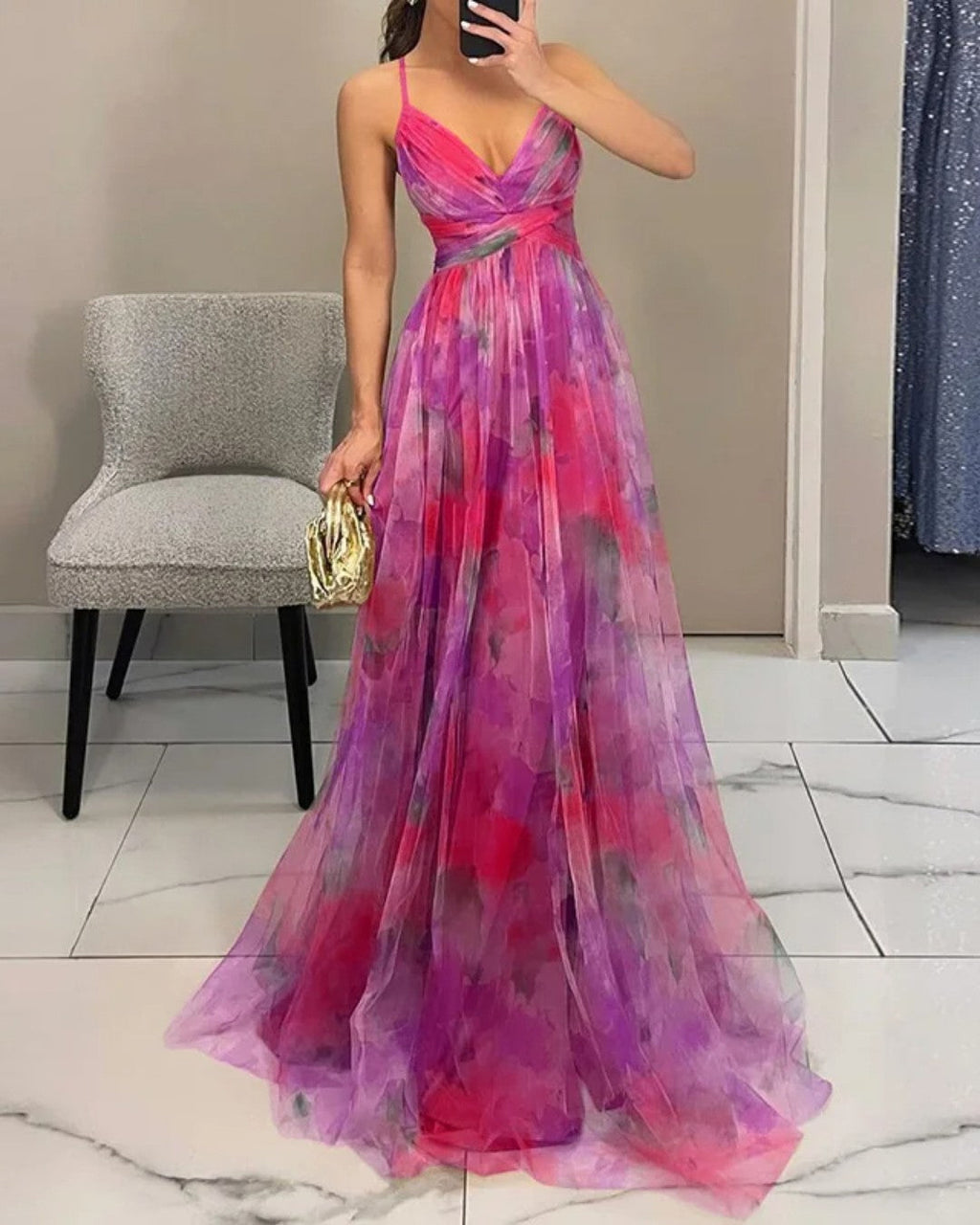 VESTIDO CON ESTAMPA FLORAL