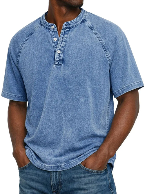 CAMISETA VINTAGE ABOTONADA PARA HOMBRE