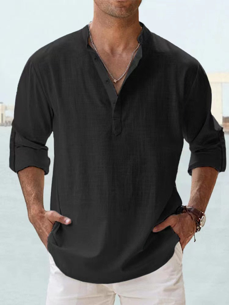 CAZEL | CAMISA DE LINO TRANSPIRABLE