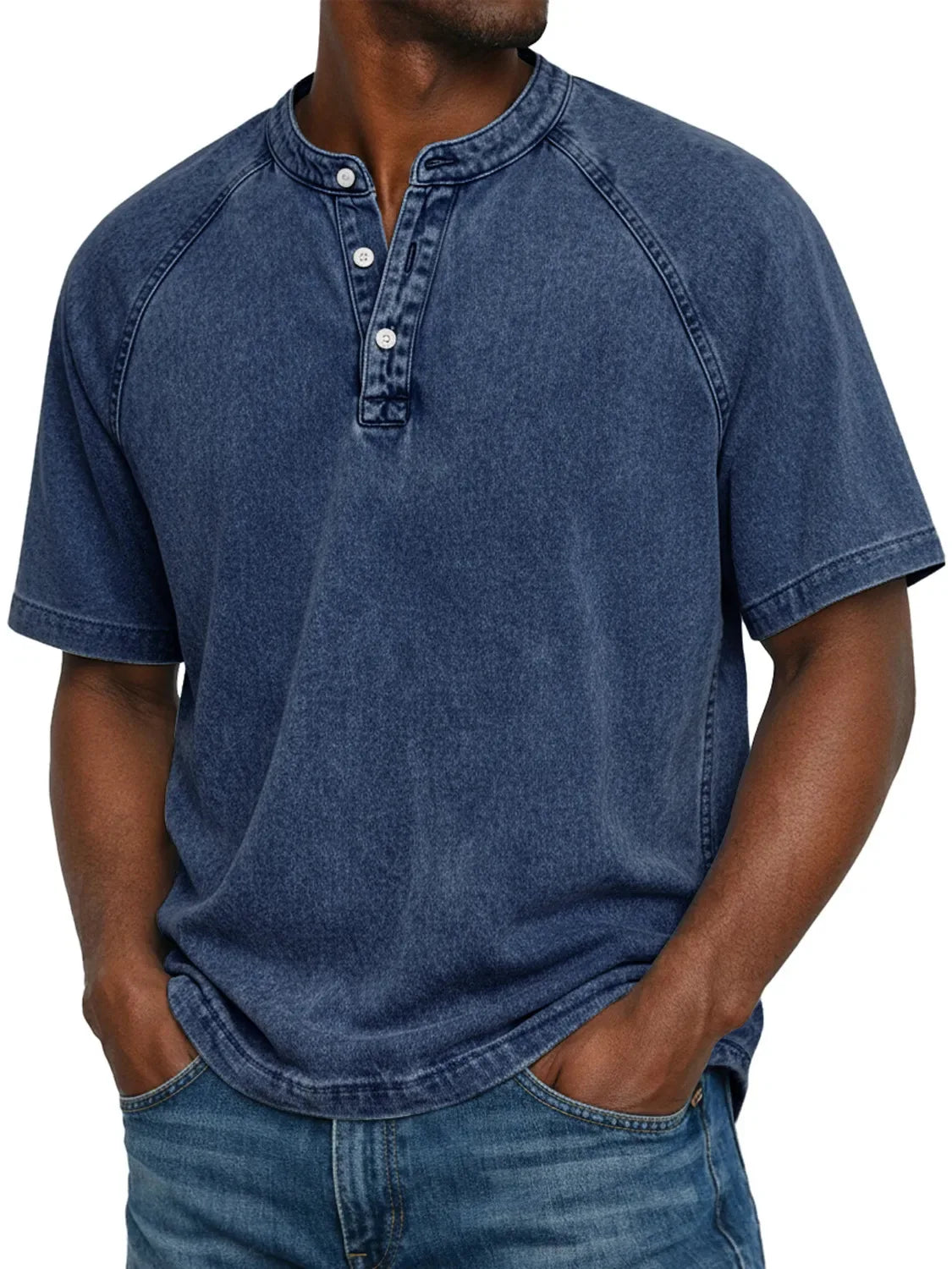 CAMISETA VINTAGE ABOTONADA PARA HOMBRE