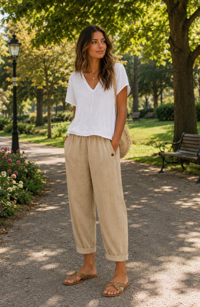 MAJA | PANTALÓN DE LINO LIGERO