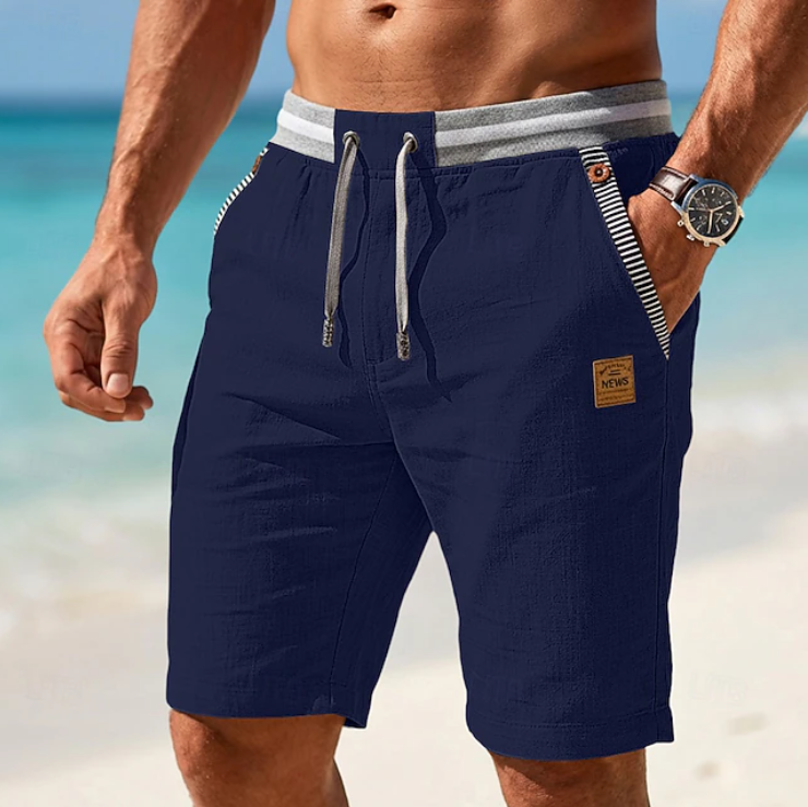 CAZEL | PANTALONES CORTOS LIGEROS DE VERANO CON CORDÓN AJUSTABLE