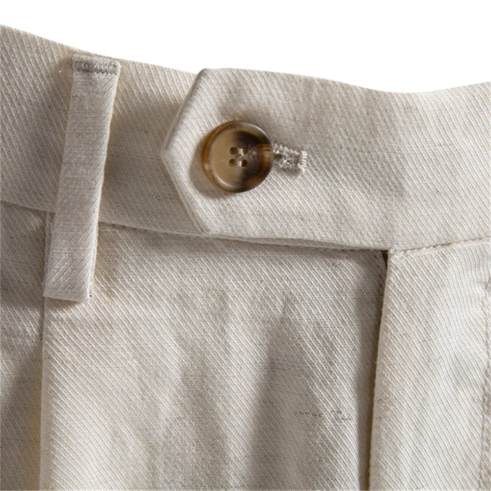 ROAN | PANTALONES CORTOS DE ALGODÓN Y LINO