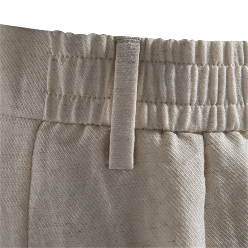 ROAN | PANTALONES CORTOS DE ALGODÓN Y LINO