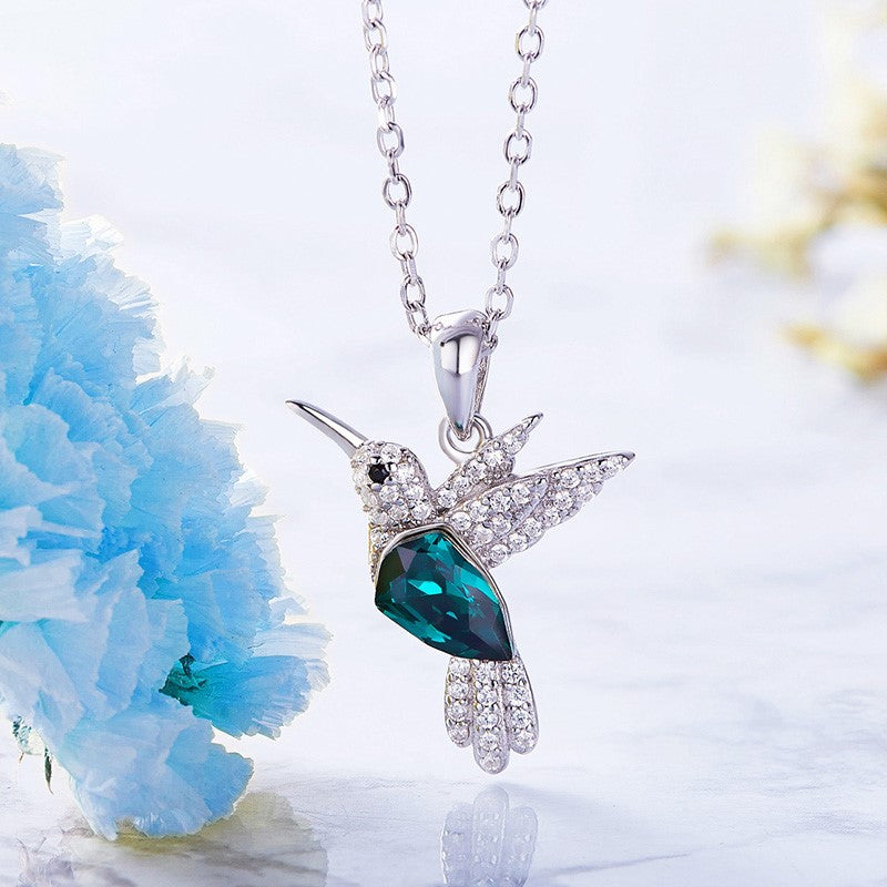 Collar Hummingbird Sparkle con circonitas