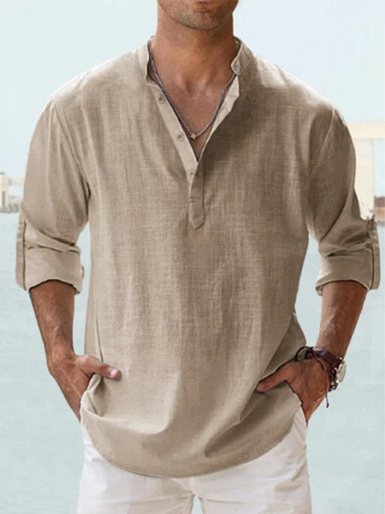 CAZEL | CAMISA DE LINO TRANSPIRABLE