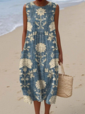 VESTIDO MIDI FLORAL
