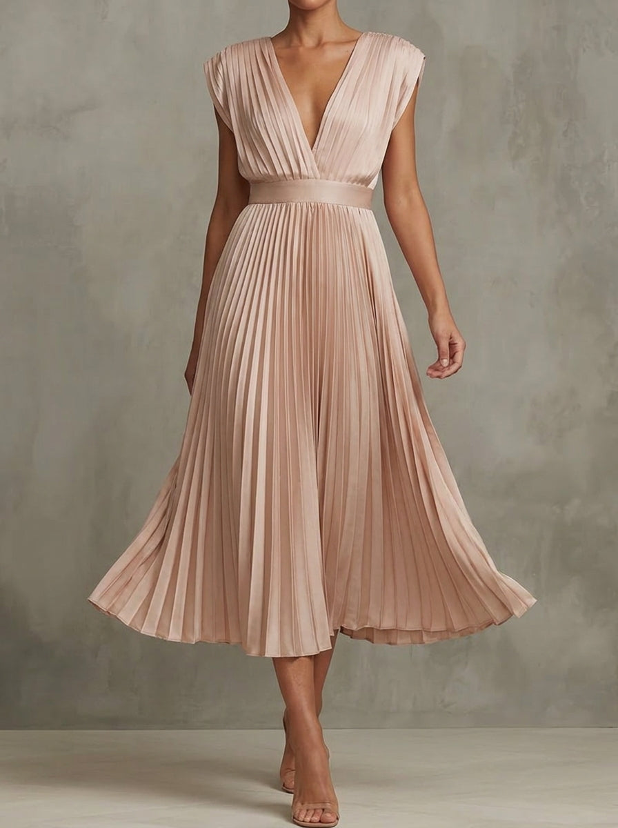 VESTIDO PLISADO ELEGANTE