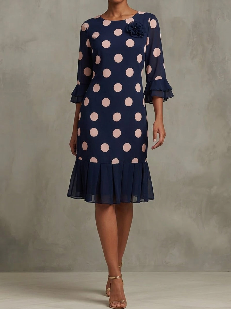 VESTIDO PLISADO DE LUNARES