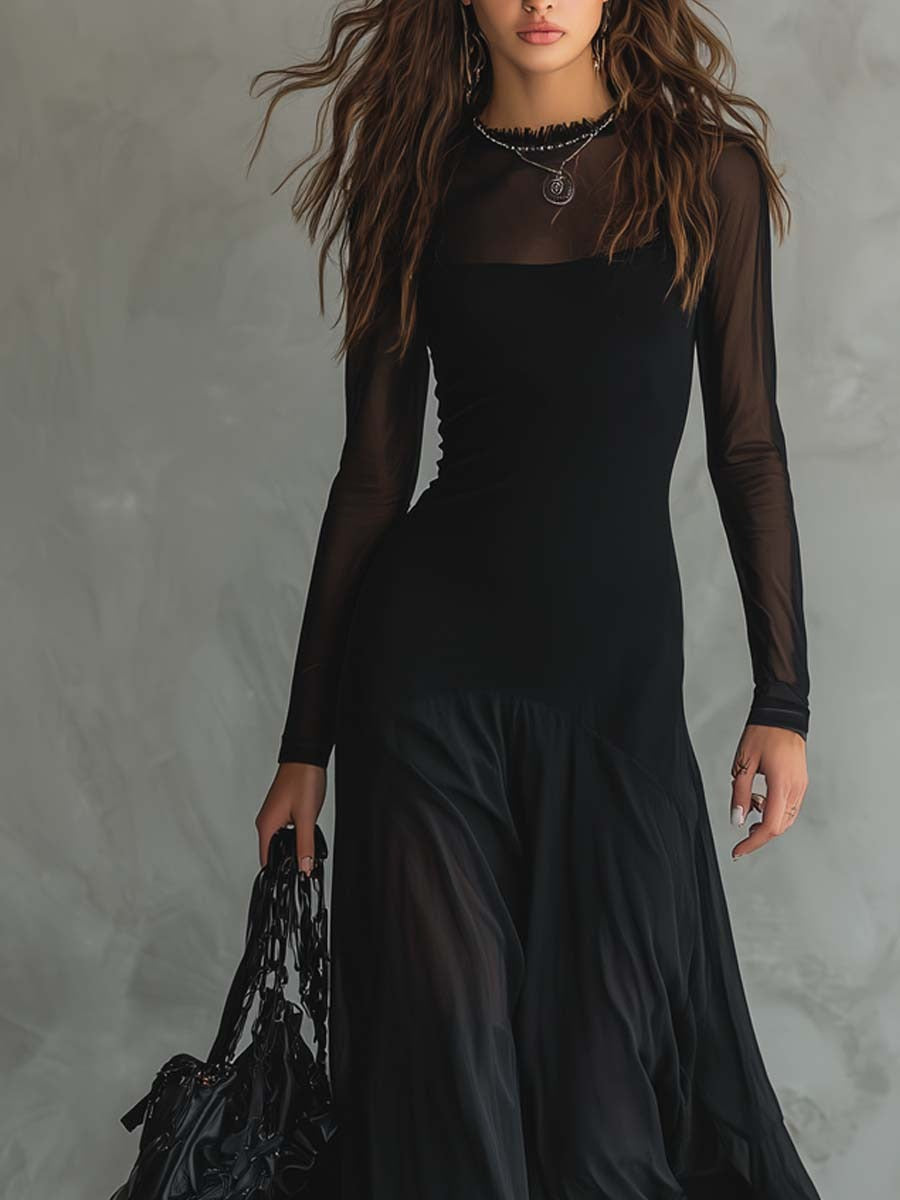 VESTIDO LARGO CON ENCANTO ETÉREO