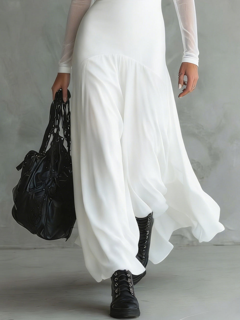VESTIDO LARGO CON ENCANTO ETÉREO