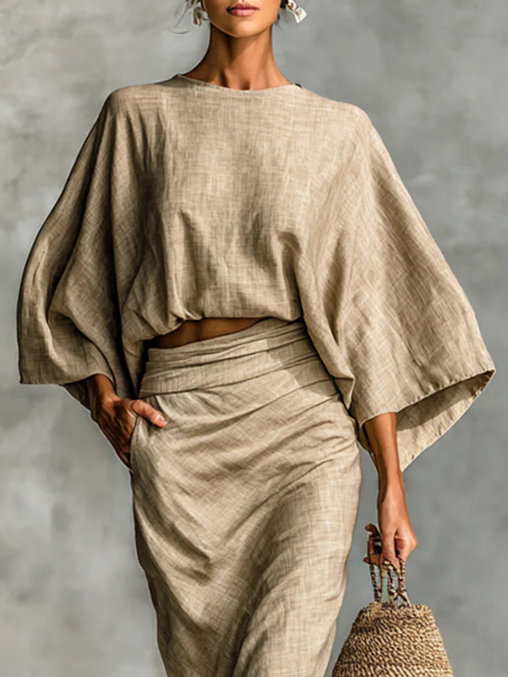 CONJUNTO DE 2 PIEZAS CON FALDA