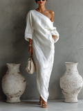 VESTIDO ELEGANTE DE UN SOLO HOMBRO