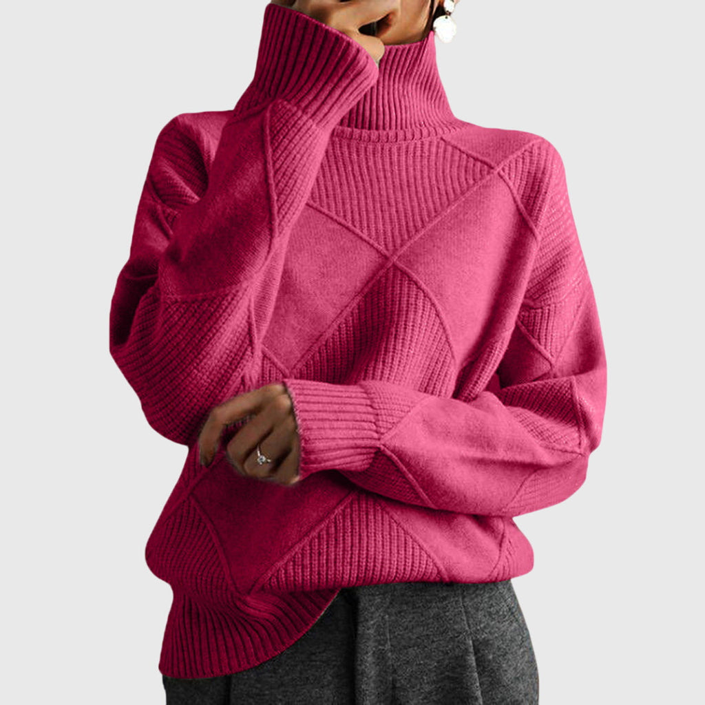 JERSEY DE CUELLO ALTO GEOMETRICO