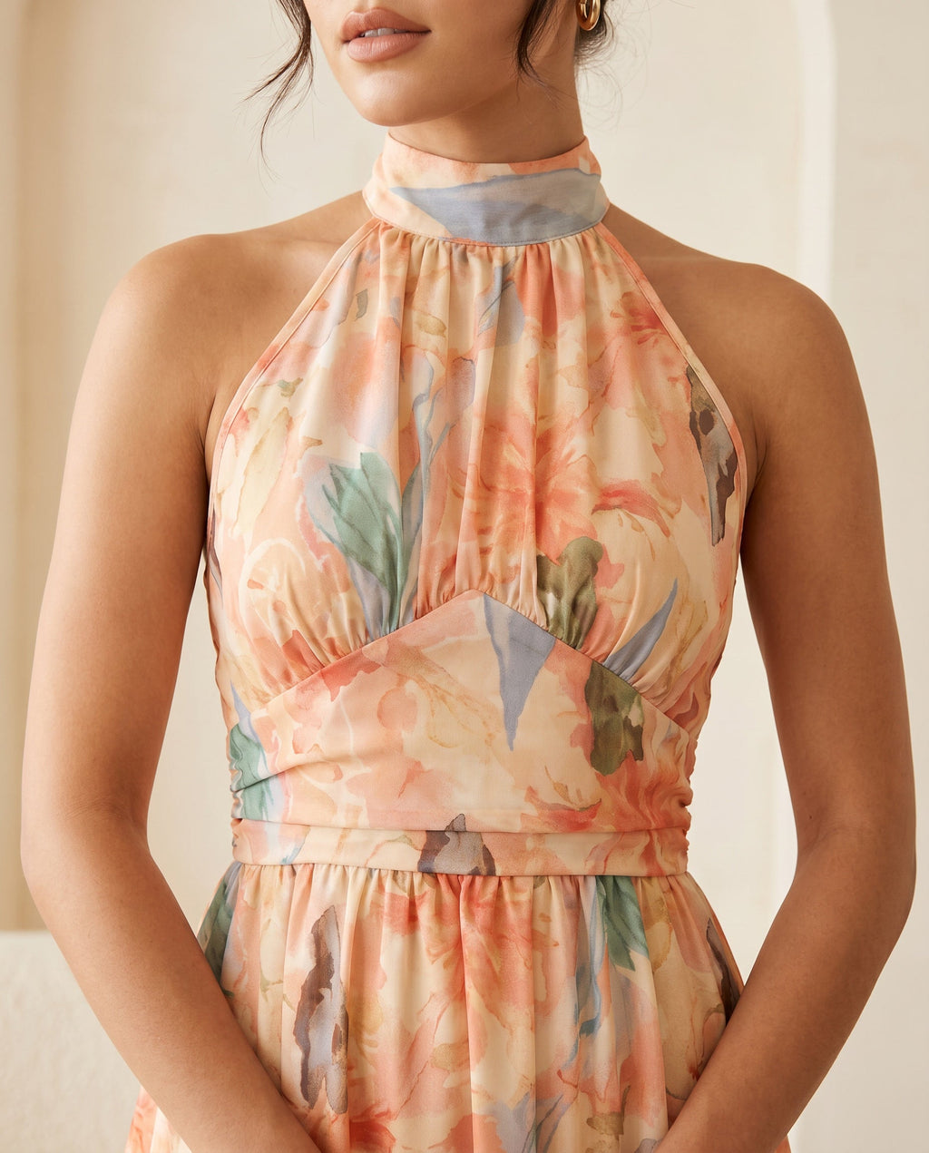 VESTIDO CON ESTAMPADO ARTISTICO
