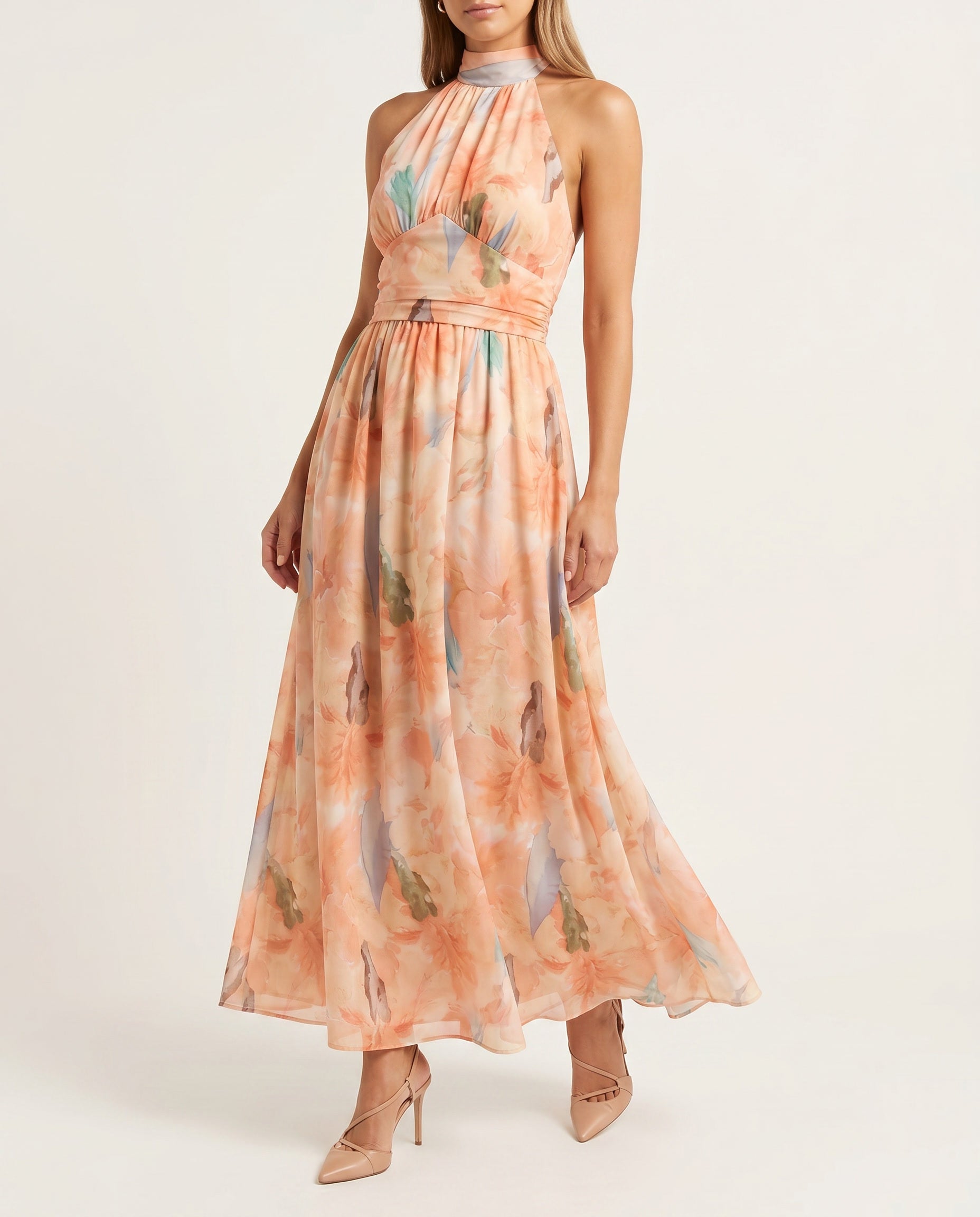 VESTIDO CON ESTAMPADO ARTISTICO