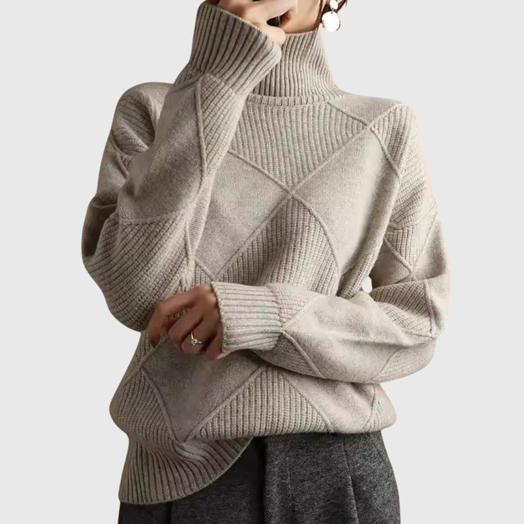 JERSEY DE CUELLO ALTO GEOMETRICO