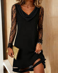 VESTIDO DE CUELLO DE PICO