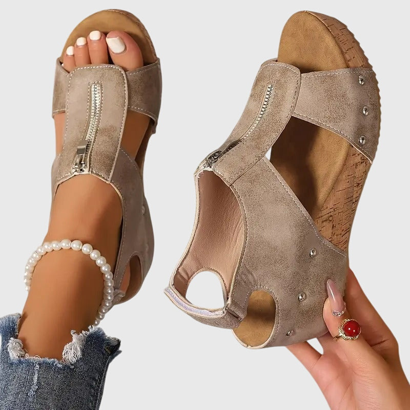STYLA™ | SANDALIAS ORTOPÉDICAS CON CREMALLERA