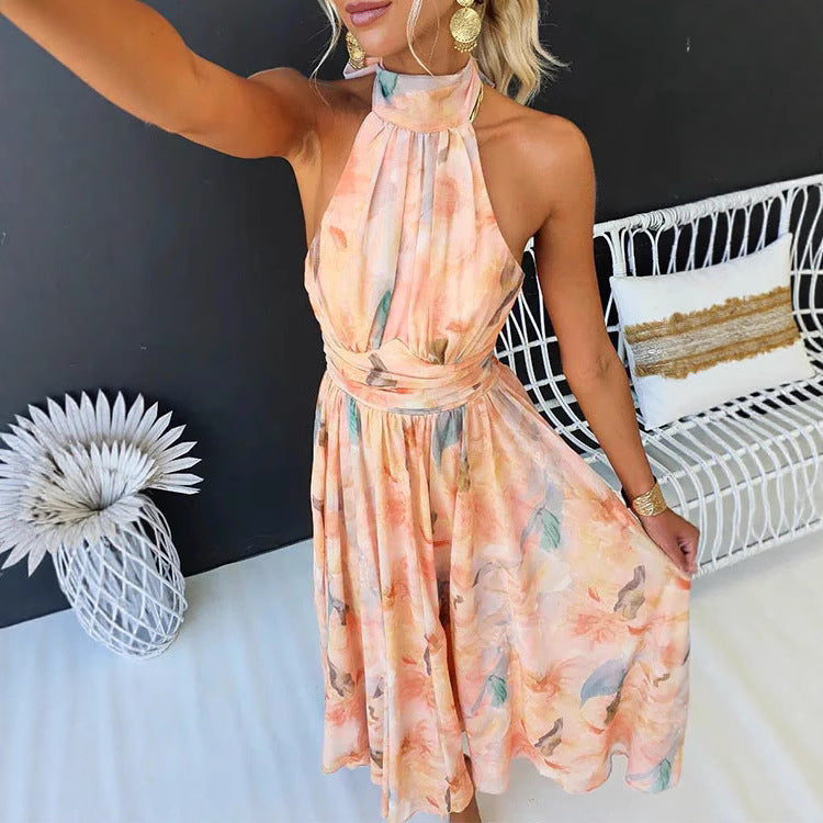 VESTIDO CON ESTAMPADO ARTISTICO