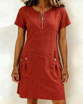 VESTIDO ELEGANTE CON CREMALLERA