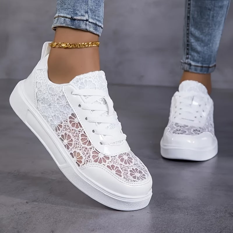 ZAPATILLAS DE ENCAJE FLORAL