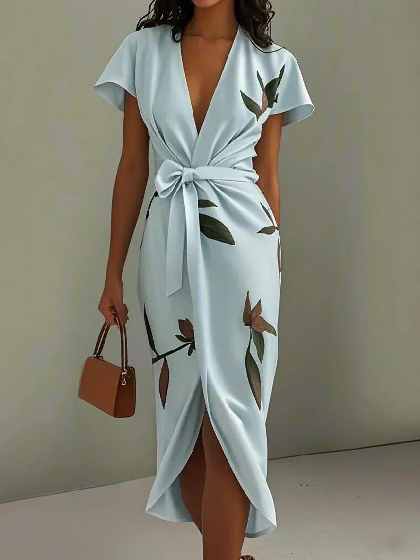 VESTIDO ENVOLVENTE FLORAL