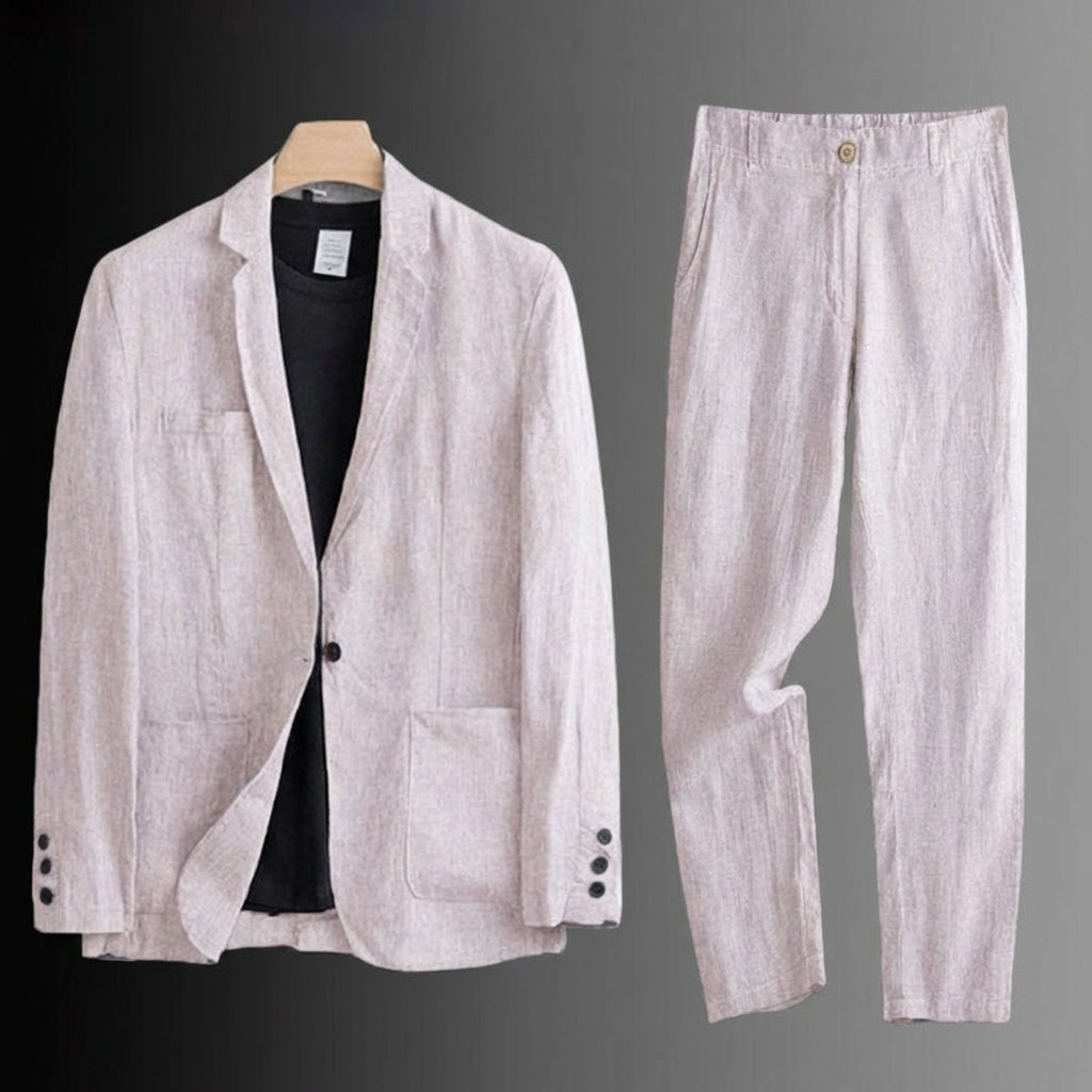 TRAJE DE LINO PREMIUN CORTE CLASICO