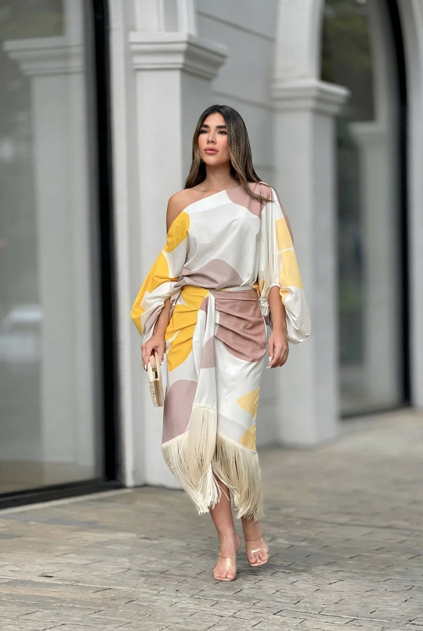 CONJUNTO DE 2 PIEZAS CON FLECOS